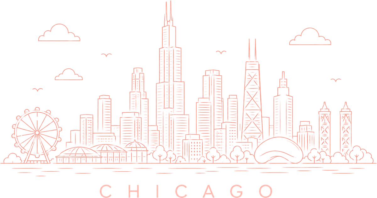 Chicago skyline illustration