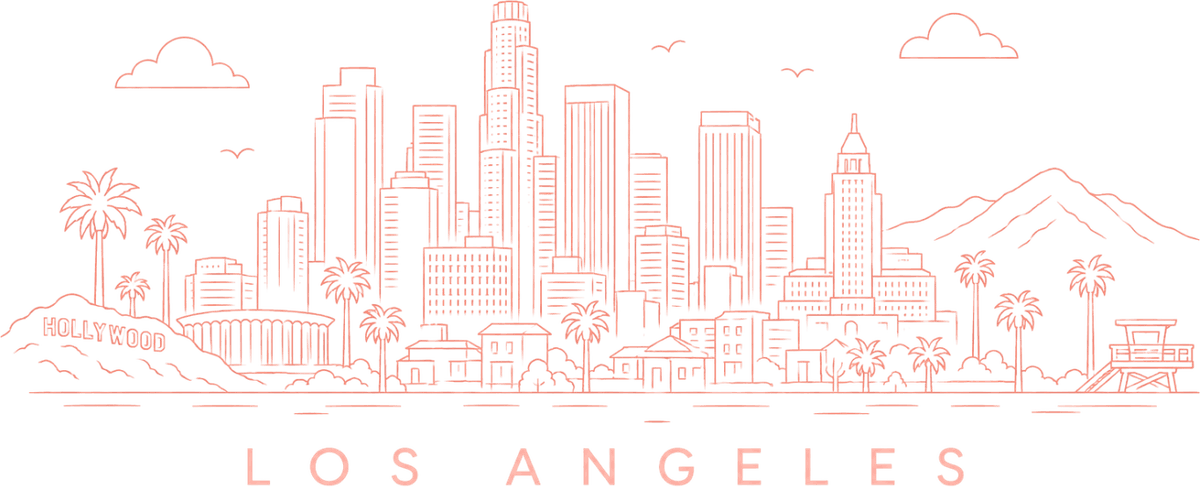 Los Angeles skyline illustration