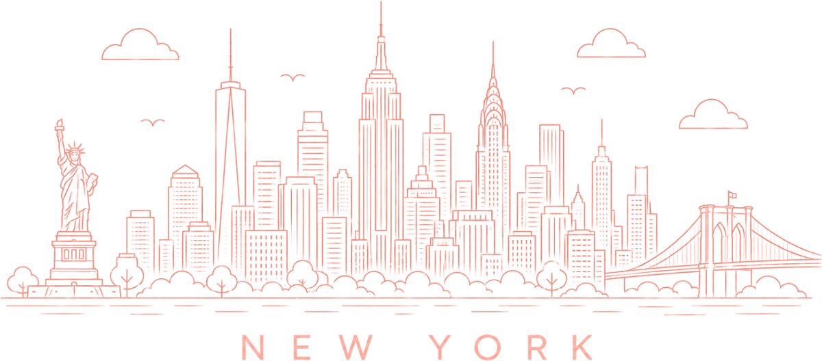 New York skyline illustration