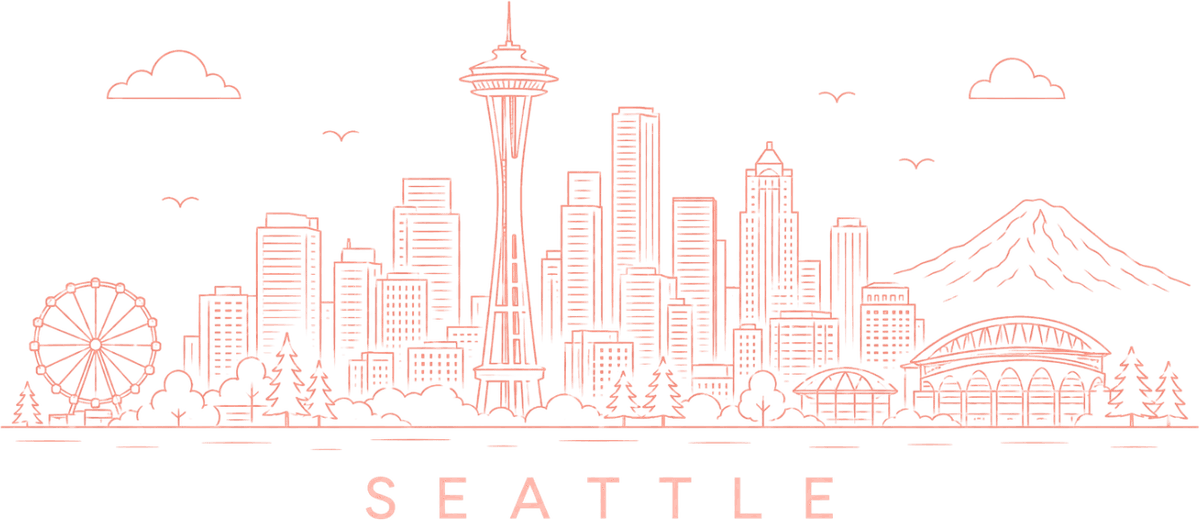 Seattle skyline illustration